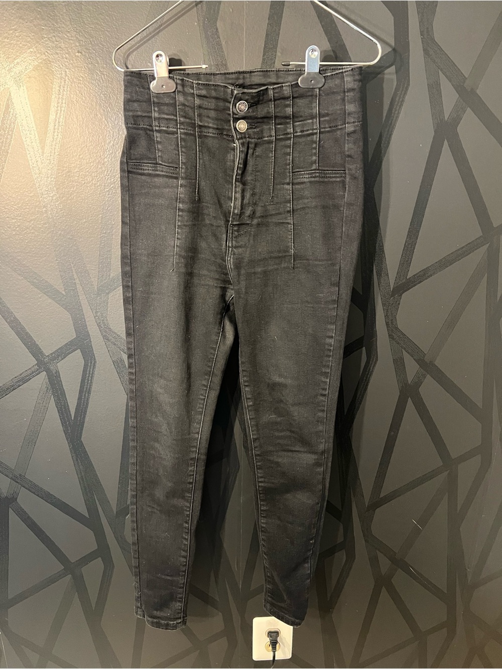 We The Free Black High Rise Skinny Jeans Size 27 | Free People